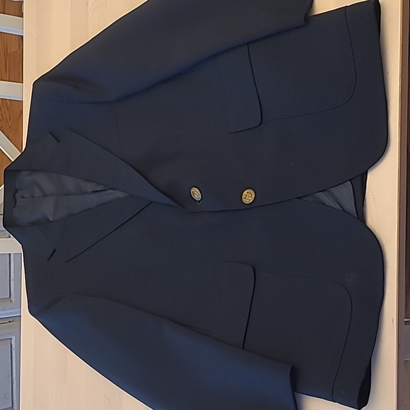 1970s VTG Levi's Sta-Prest Navy Acrion Suit Jacket with Gold Buttons - Picture 17 of 17